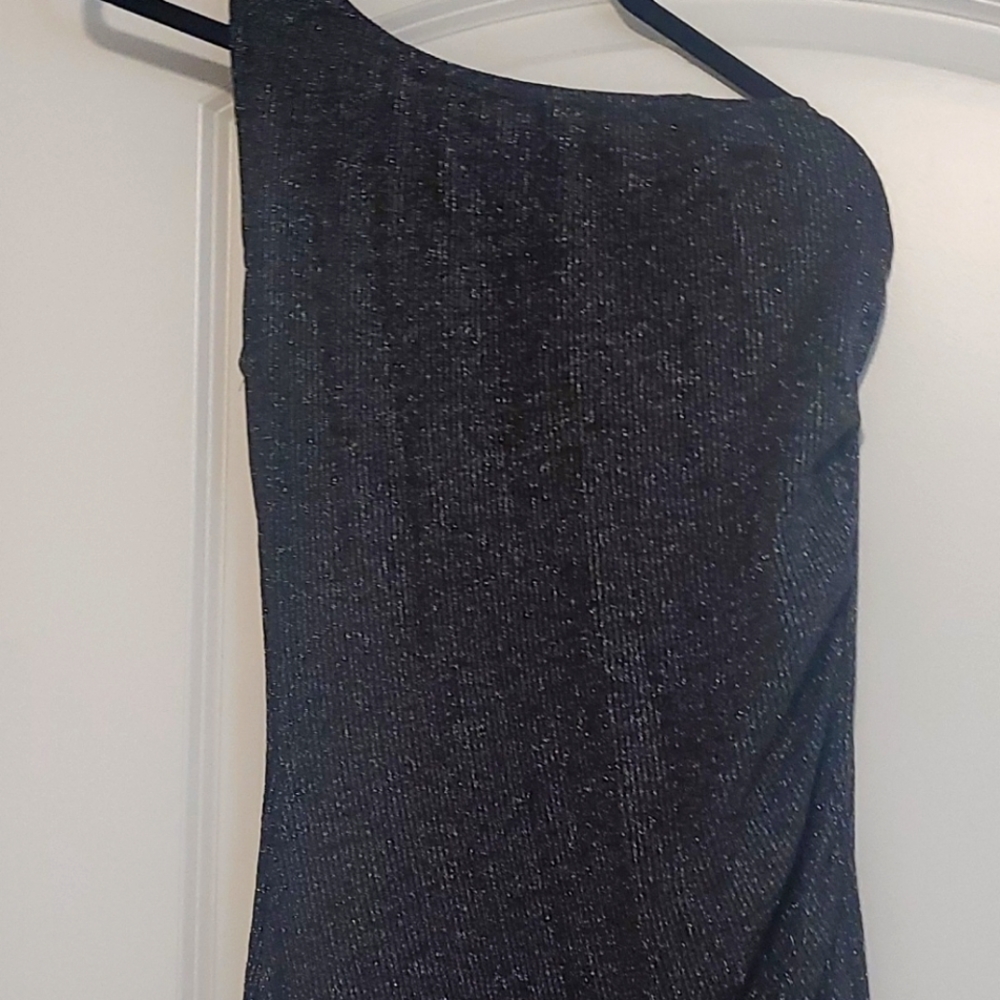 Jersey one shoulder event dress